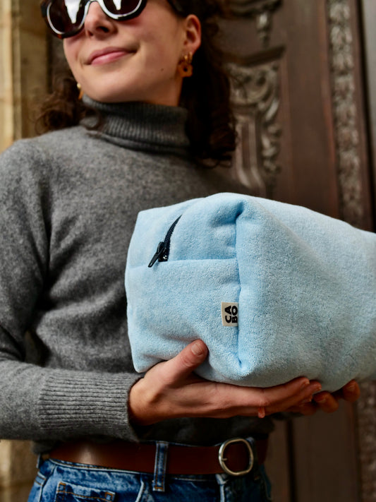 GRANDE TROUSSE DE TOILETTE EN COTON ÉPONGE BIO - CABO