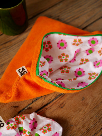 TROUSSE PLATE EN COTON ÉPONGE & TISSU UPCYCLÉ - CABO