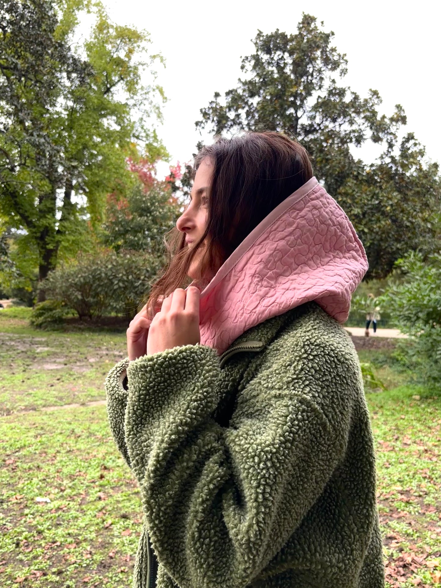 cagoule upcycling couverture matelassée